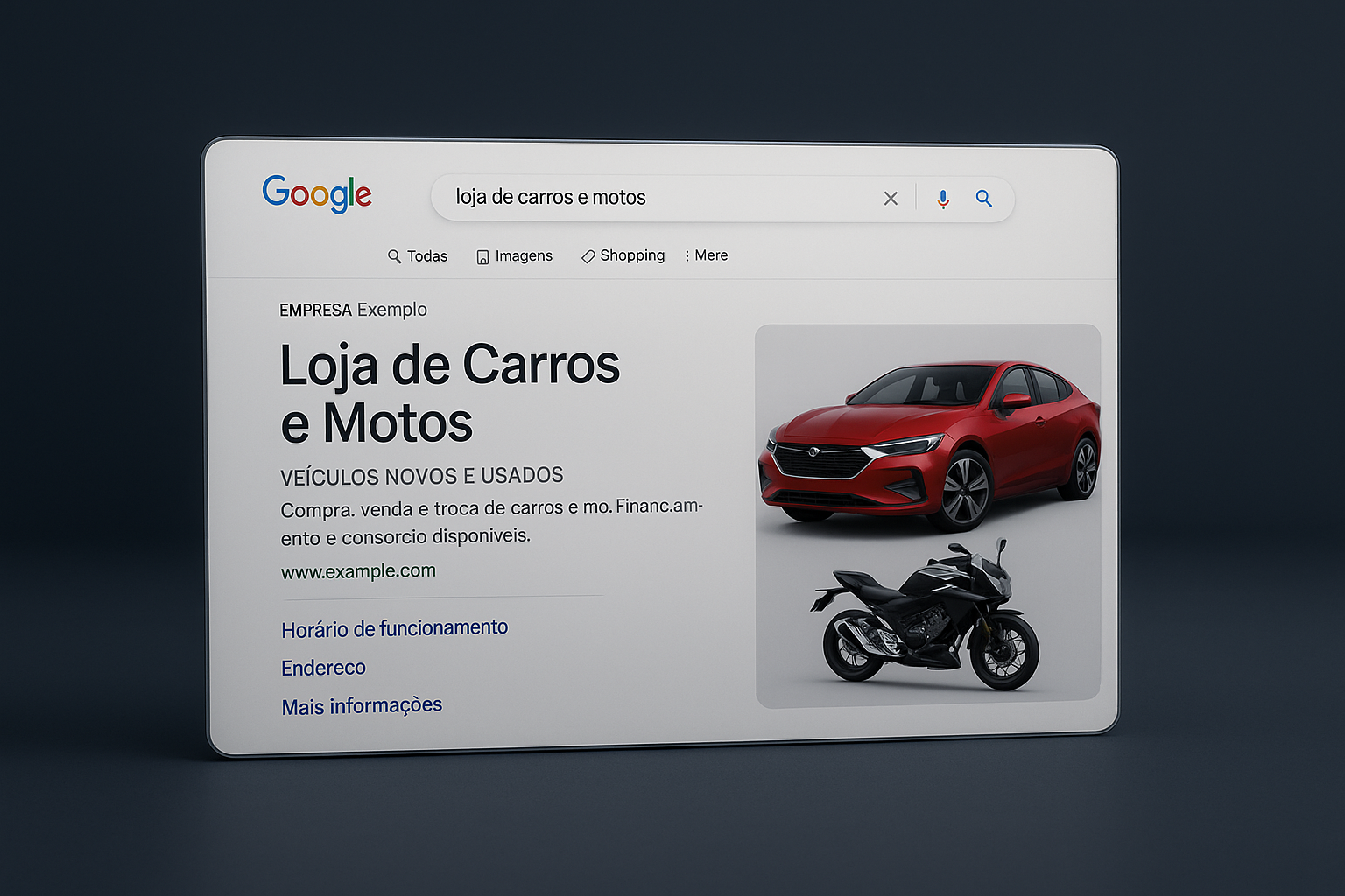 Google Ads - Loja de Carros e Motos